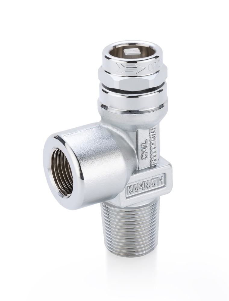 Key Operated Two Piece Spindle Medical Oxygen Cylinder Valve