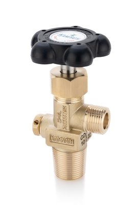 Wheel Operated Single Piece Spindle Carbon Dioxide Cylinder Valve