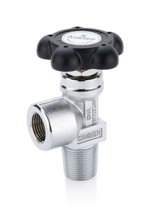 Wheel Operated Two Piece Spindle Medical Oxygen Cylinder Valve